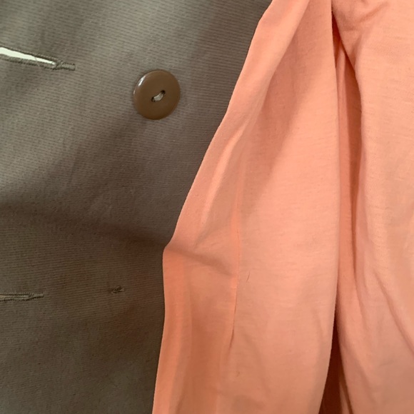 Votre Nom trench coat, quality, lined, belted, pockets, tan, double breasted, XL - Picture 8 of 15